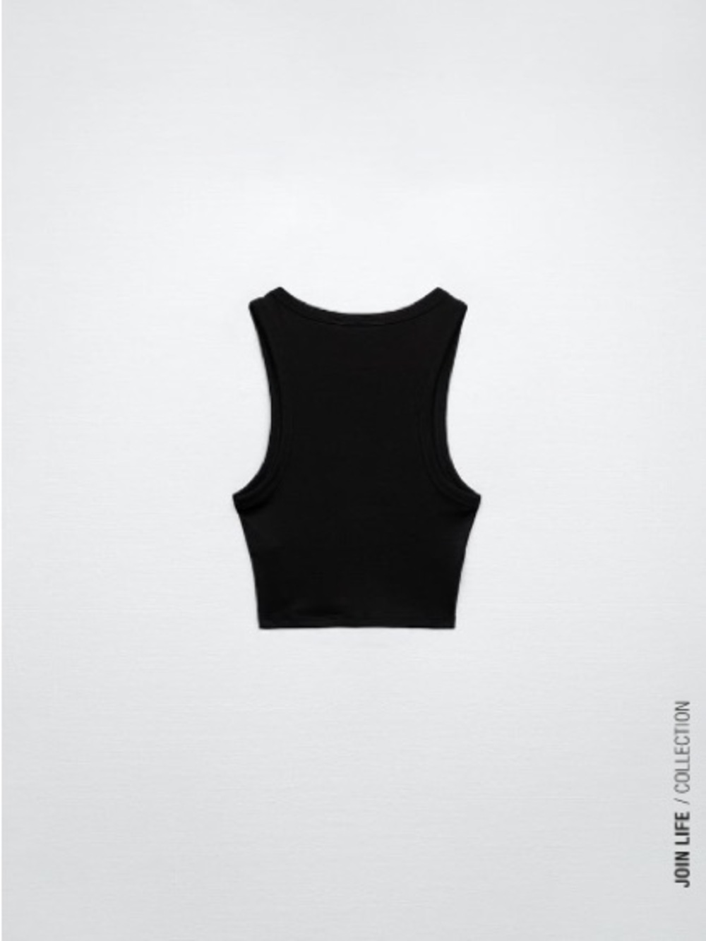 Zara Ribbed Round Neck Tank Top - Picture 4 of 10